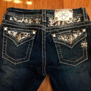 Miss Me Boot Cut Jeans Size 16 (girls)